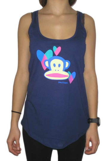 Paul Frank women's tank-top Julius diy harts in blue