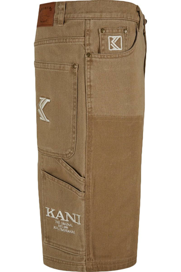 Karl Kani OG Washed Carpenter Shorts Dark Sand