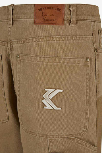 Karl Kani OG Washed Carpenter Shorts Dark Sand