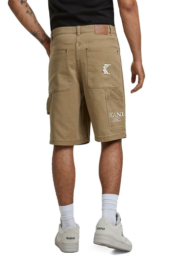 Karl Kani OG Washed Carpenter Shorts Dark Sand