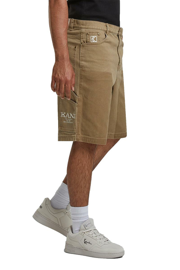 Karl Kani OG Washed Carpenter Shorts Dark Sand
