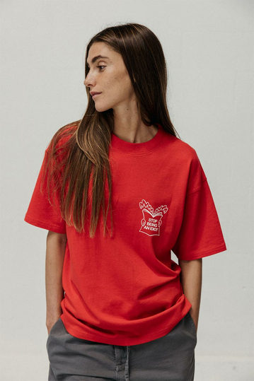 NWHR Organic Cotton T-Shirt Horoscope Red