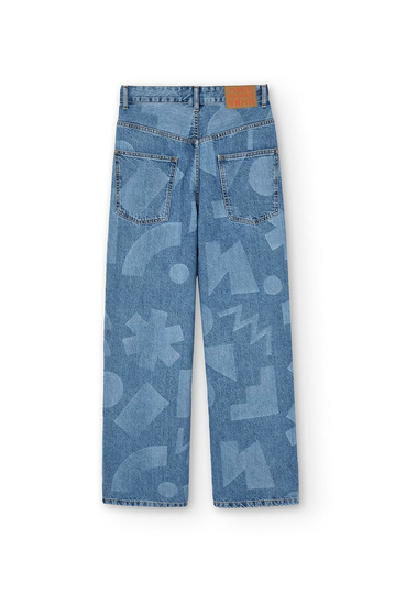 NWHR Laser Print Unisex Jeans