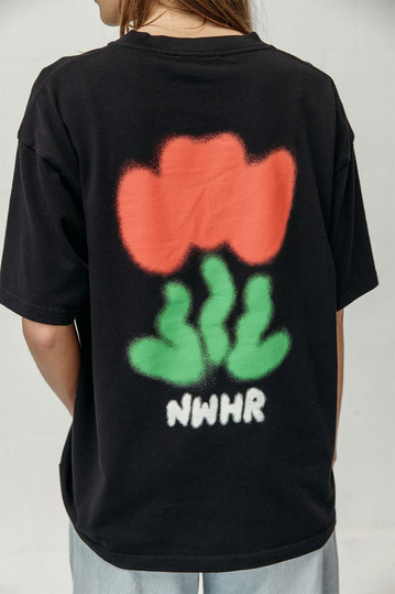 NWHR Organic Cotton T-Shirt Tulip Black