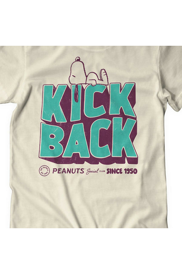 Peanuts Kick Back Social Club T-Shirt Khaki
