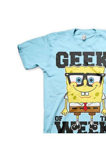 Spongebob Geek Of The Week T-Shirt Skyblue