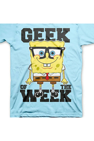 Spongebob Geek Of The Week T-Shirt Skyblue
