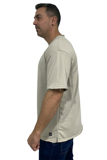 Bigbong Oversize French Terry φούτερ T-shirt Beige