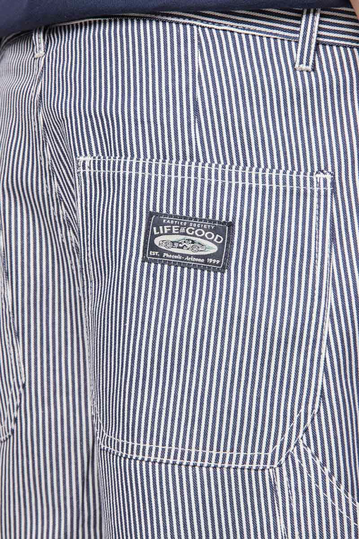 Kaotiko Striped Denim Carpenter Βερμούδα Life Is Good