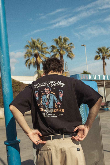 Kaotiko Still Alive T-shirt Washed Black