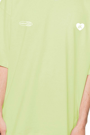 Kaotiko Chaos T-shirt Washed Lime