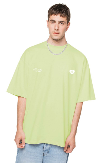 Kaotiko Chaos T-shirt Washed Lime