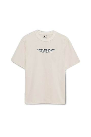 Kaotiko Walking On Sunshine Organic Cotton T-shirt Cream