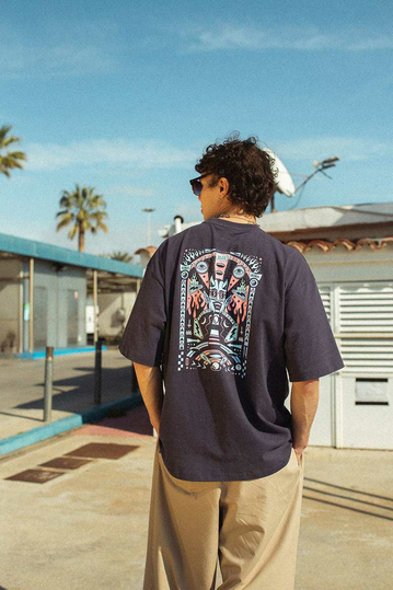 Kaotiko Pinball T-shirt Navy