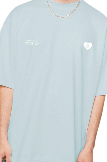 Kaotiko Chaos T-shirt Washed Blue