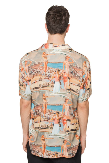 Kaotiko Unisex Camp πουκάμισο Retro August