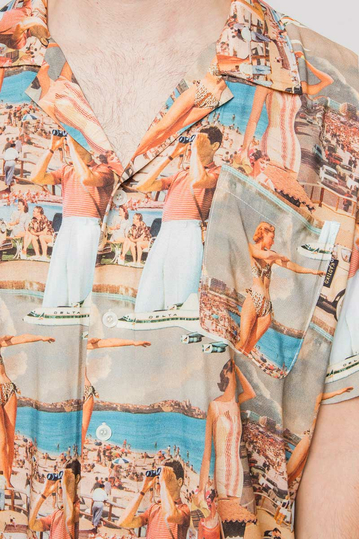 Kaotiko Unisex Camp πουκάμισο Retro August