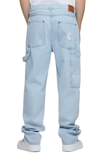 Karl Kani Retro Baggy Workwear Denim Bleached Blue