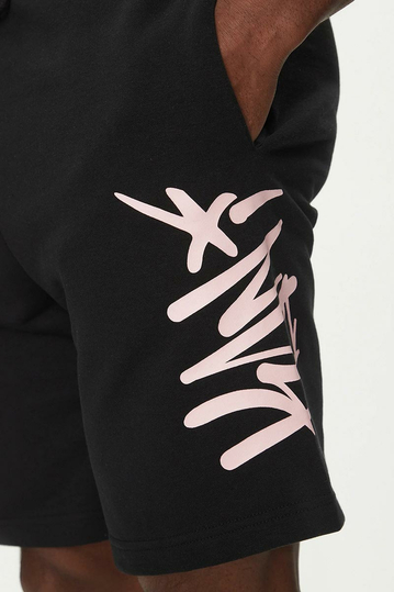 Karl Kani φούτερ βερμούδα μαύρη