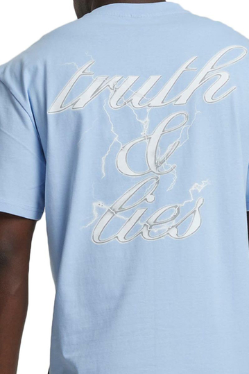 Karl Kani T-Shirt Truth & Lies Light Blue