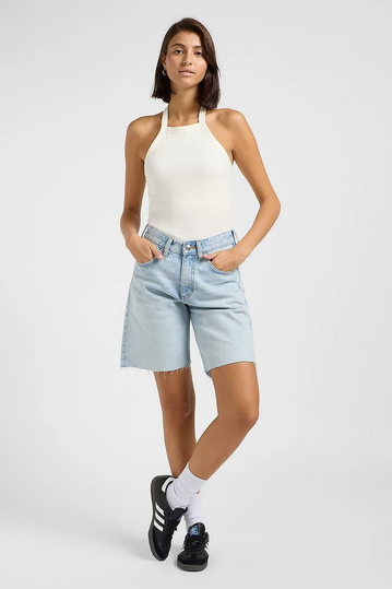 Lee Rider Loose Short Denim - Hint Of Rain