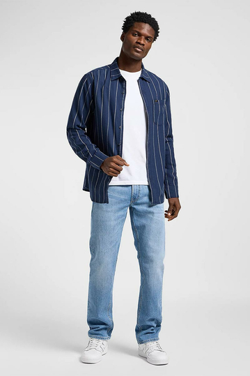 Lee Daren Zip Fly Straight Jeans - Horizon Blue