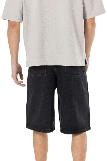 Pegador Kolar Denim Shorts Washed Black