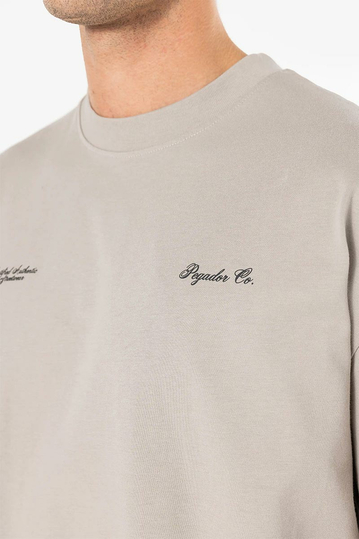 Pegador Brooke Oversized T-Shirt Washed Dark Stone