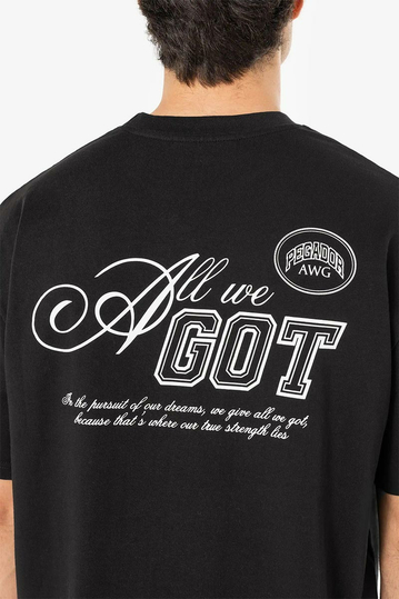 Pegador Carvelo Oversized T-Shirt Washed Black