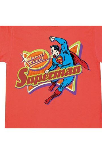 Superman The Man Of Steel T-Shirt Red