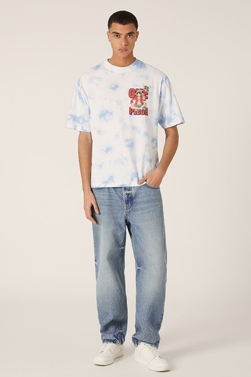 Alcott Boxy Fit T-shirt One Piece Monkey Luffy Tie Dyed