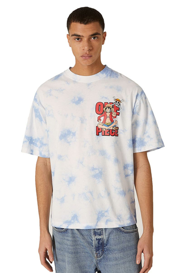 Alcott Boxy Fit T-shirt One Piece Monkey Luffy Tie Dyed