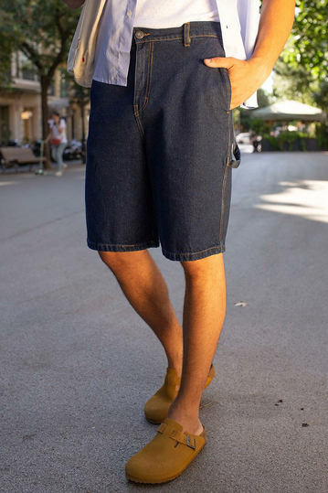 Kaotiko Carpenter Denim Bermuda Shorts