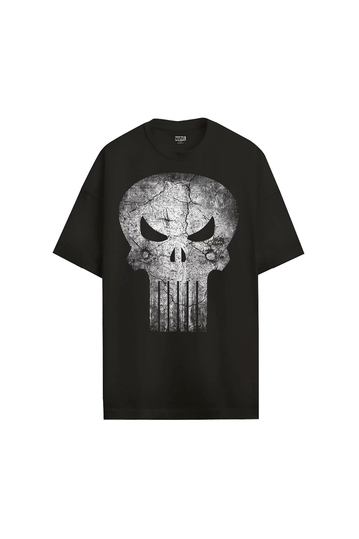 Cotton Division Oversize T-Shirt The Punisher Marvel - Gunshot Skull