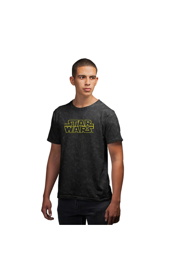 Cotton Division Star Wars T-shirt Black Stone Wash - A New Hope