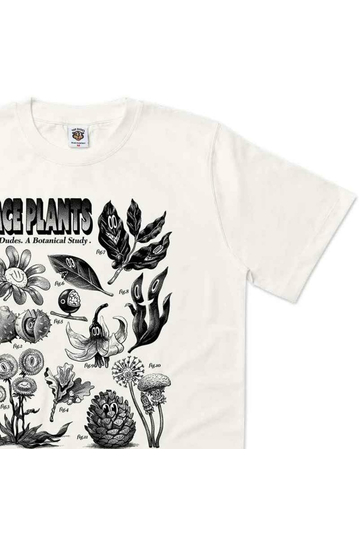 The Dudes Organic Cotton T-shirt Faceplant Off White