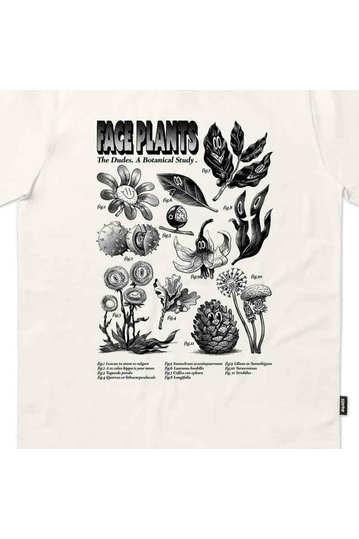 The Dudes Organic Cotton T-shirt Faceplant Off White