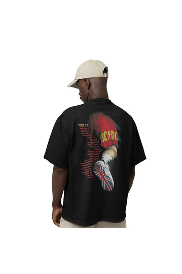 Cotton Division AC/DC Oversize T-shirt - High Voltage Bloody Angus