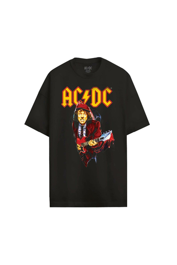 Cotton Division AC/DC Oversize T-shirt - High Voltage Bloody Angus