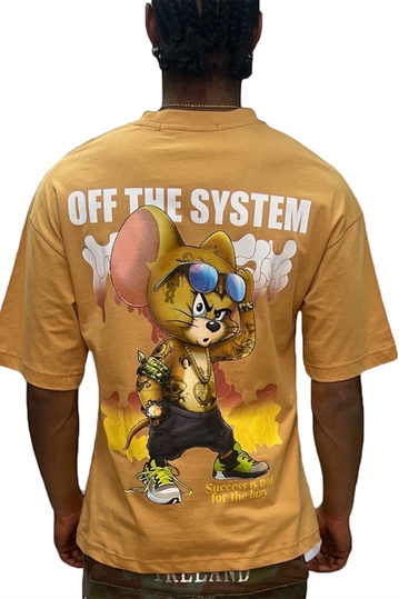 Oversize T-shirt - Off The System Camel