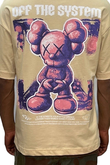Oversize T-shirt - Off The System Beige