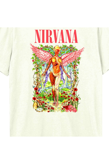Amplified T-shirt Nirvana In Utero Wilderness Vintage White