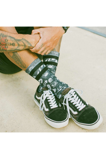 American Socks Hella Hot Mid High Socks