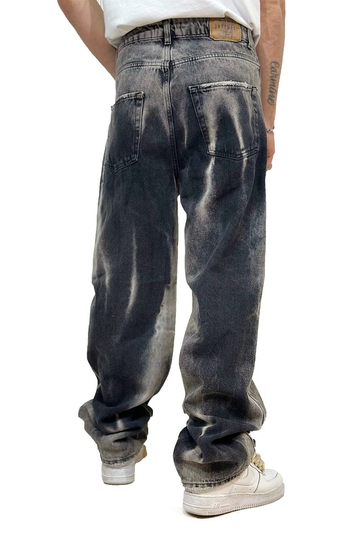 Tie-Dye Baggy Jeans Black