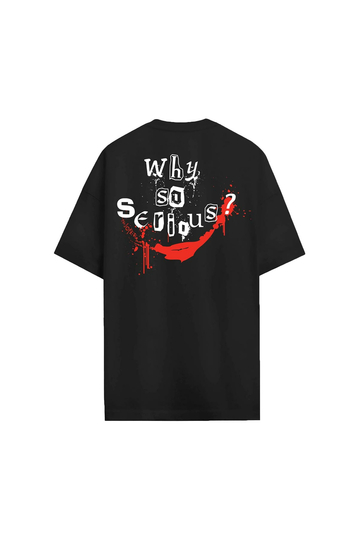 Cotton Division DC Comics Oversize T-shirt Black - Why So Serious?