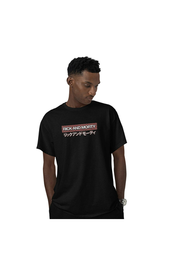 Cotton Division Rick & Morty Japan Oversize T-shirt Black