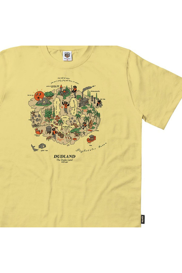 The Dudes Organic Cotton T-shirt Dudland Custard