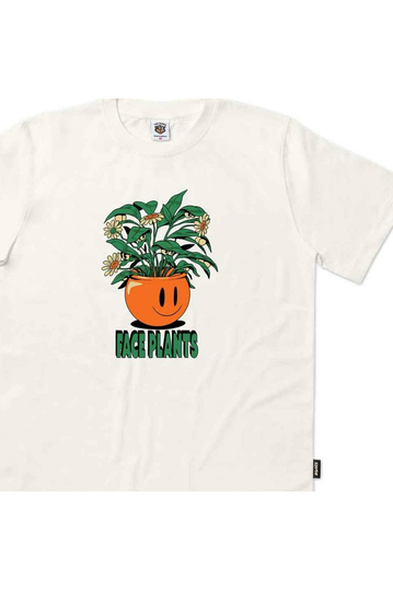 The Dudes Organic Cotton T-shirt Face Planter Off White
