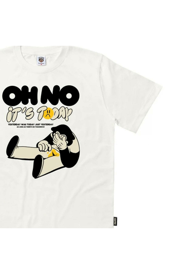 The Dudes Organic Cotton T-shirt Today Off White