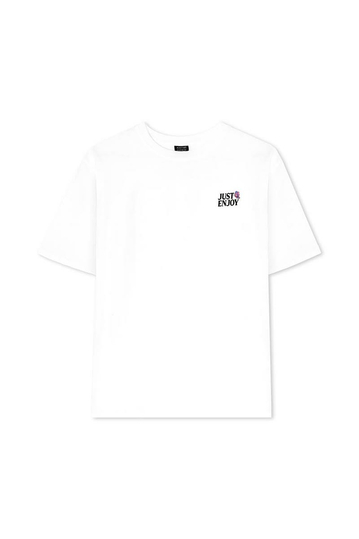 Kaotiko Just Enjoy Organic Cotton T-shirt White